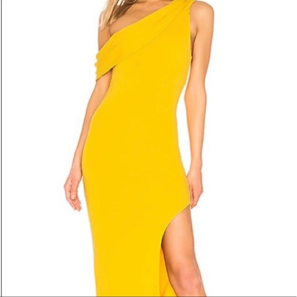Lovers & Friends off the shoulder high-slit maxi dress NWT Size XS - Picture 11 of 15